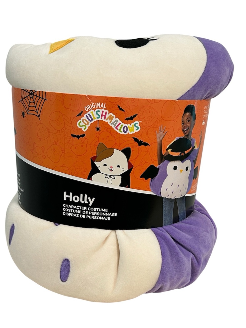 Squishmallows Girls Holly Owl Costume, Halloween Costume, Officially Licensed